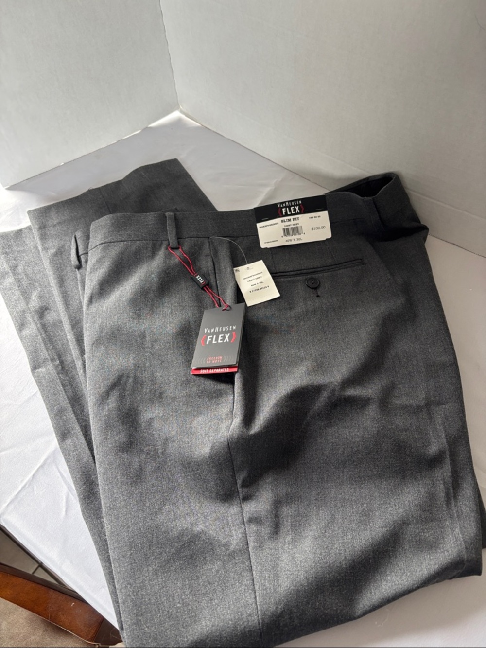 Van Heusen Gray Flex Dress Pants